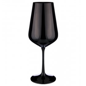 Бокалы для красного вина 450 мл 6 шт  Crystalex CZ s.r.o. &quot;Сандра /Чёрные&quot; / 202989