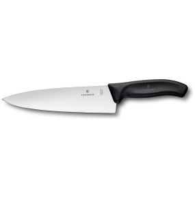 Нож разделочный 20 см широкое лезвие черный в блистере  Victorinox "Swiss Classic" / 320282