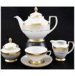 Чайный сервиз на 6 персон 15 предметов  Falkenporzellan &quot;Констанц /Rio white gold&quot; / 098788