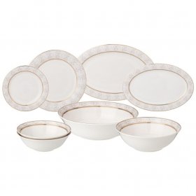 Столовый сервиз на 6 персон 23 предмета (без супника)  LEFARD &quot;Свадебный&quot; / 345896