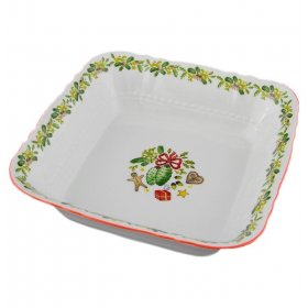 Салатник 21 см квадратный  Leander &quot;Мэри-Энн /Новый год&quot; / 157954