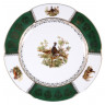 Набор тарелок 25 см 6 шт  Royal Czech Porcelain "Болеро /Охота зелёная" / 091270