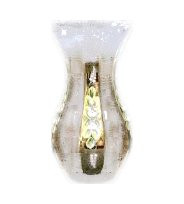 Ваза для цветов 20,5 см  Aurum Crystal &quot;Хрусталь с золотом&quot; / 033530