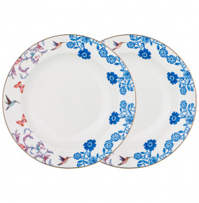 Набор тарелок 20,5 см глубокие  LEFARD "Дуэт /Цветы" (2шт.) / 213223