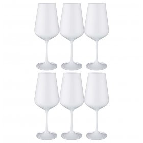Бокалы для красного вина 450 мл 6 шт  Crystalex CZ s.r.o. "Сандра /Белые" / 202990