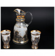 Набор для воды 7 предметов (кувшин 1,5 л + 6 стаканов)  Bohemia &quot;Королевский /Арабский узор&quot; B-G / 141266