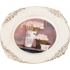 Поднос 33 см круглый  LEFARD &quot;Старинный прованс&quot; / 186031