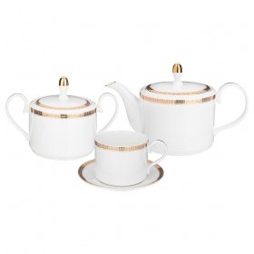 Чайный сервиз на 6 персон 14 предметов (без молочника)  LEFARD "Croun /Золото" / 287977