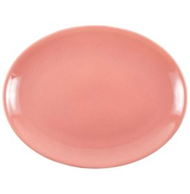 Тарелка 31 см овальная  Crystalex Rus &quot;Премиум /Кремово-розовый&quot; / 351594