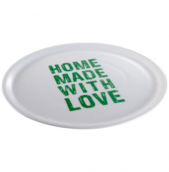 Тарелка для пиццы 33 см зеленая &quot;Tescoma /HOME MADE WITH LOVE&quot; / 145610