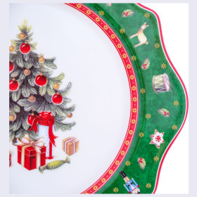 Тарелка 27,8 х 2,4 см  Repast &quot;Christmas world /Green 2&quot; / 337500