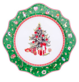 Тарелка 27,8 х 2,4 см  Repast &quot;Christmas world /Green 2&quot; / 337500