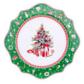 Тарелка 27,8 х 2,4 см  Repast &quot;Christmas world /Green 2&quot; / 337500