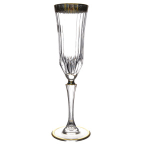 Бокалы для шампанского 180 мл 6 шт  AS Crystal Bohemia "Адажио /Цветочный узор" AS Crystal / 288907