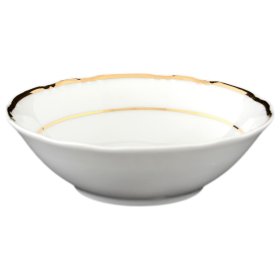 Салатник 13 см  Thun "Констанция /Золотая ниточка /отводка золото" / 053447