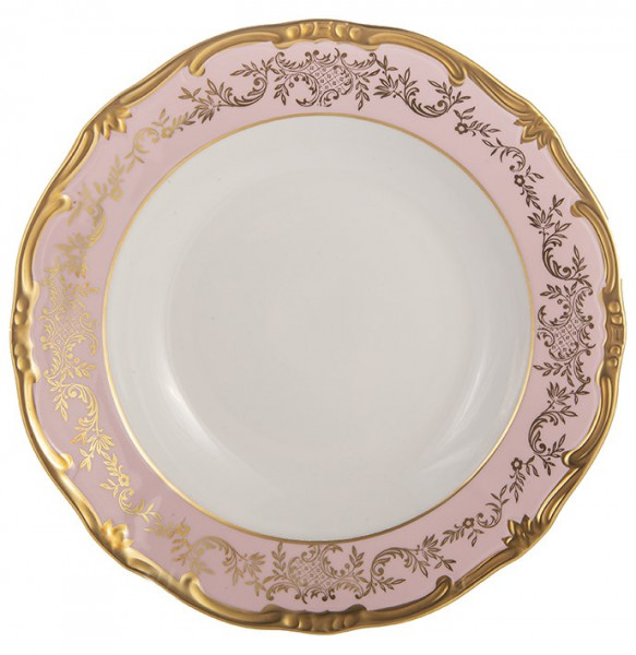 Набор тарелок 24 см 6 шт глубокие  Weimar Porzellan &quot;Ювел /Ассорти /розовый&quot; / 222857