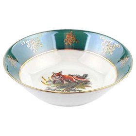 Набор салатников 15 см 6 шт  Cmielow &quot;Астра /Охота зелёная&quot; / 285725