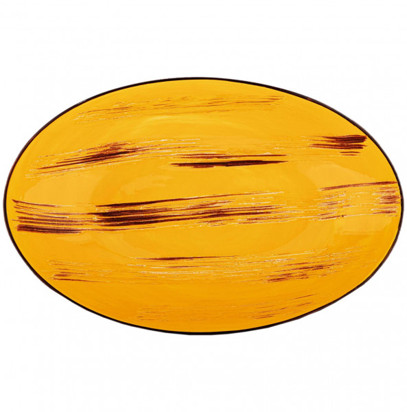 Салатник 30 x 19,5 x 7 см овальный жёлтый  Wilmax &quot;Scratch&quot; / 261487