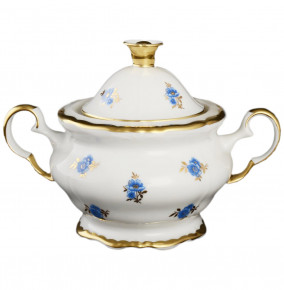 Сахарница 300 мл  Bohemia Porcelan Moritz Zdekauer 1810 s.r.o. "Анжелика /Незабудка" / 027583