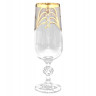 Бокалы для шампанского 180 мл 6 шт  Crystalex CZ s.r.o. "Клаудия /Золотой узор 24292" / 059453