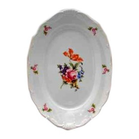 Блюдо 36 см овальное  Jeremy s.r.o. &quot;Офелия /Полевой цветок&quot; / 125351