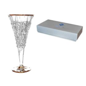 Бокалы для белого вина 250 мл 6 шт  Bohemia Jihlava &quot;Glacier /Отводка золото&quot; / 163830