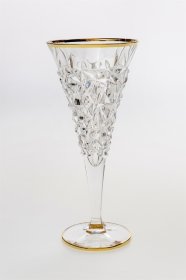 Бокалы для белого вина 250 мл 6 шт  Bohemia Jihlava &quot;Glacier /Отводка золото&quot; / 163830