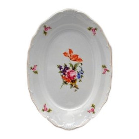 Блюдо 40 см овальное  Jeremy s.r.o. &quot;Офелия /Полевой цветок&quot; / 125352