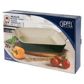 Форма для запекания 26 х 16 х 5,5 см прямоугольная с ручками  GIPFEL &quot;Majolica&quot; / 341096