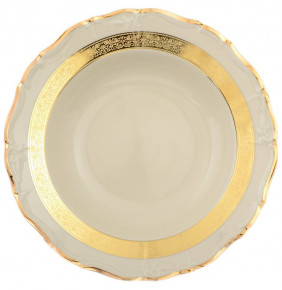 Набор тарелок 23 см 6 шт глубокие  Thun "Мария-Луиза /Золотая лента /СК" / 107922