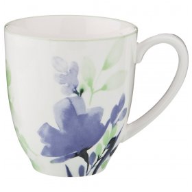 Кружка 400 мл  Bronco &quot;Aquarelle /Голубой цветок&quot; / 190912