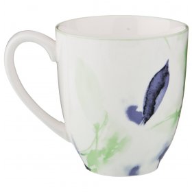 Кружка 400 мл  Bronco &quot;Aquarelle /Голубой цветок&quot; / 190912