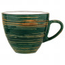 Чайная чашка 190 мл зелёная  Wilmax "Spiral" / 261643