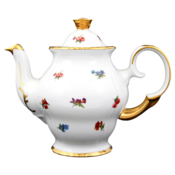 Заварочный чайник 500 мл высокий  Bohemia Porcelan Moritz Zdekauer 1810 s.r.o. &quot;Анжелика 852 /Мелкие цветы&quot; / 097936