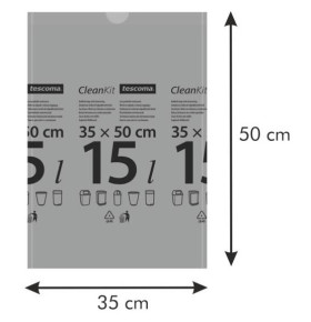 Мешки для мусора 15 л с завязками 15 шт  Tescoma "CLEAN KIT" / 292906