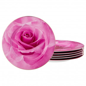 Набор тарелок 20 см 6 шт  LEFARD "Розовая роза" / 189703