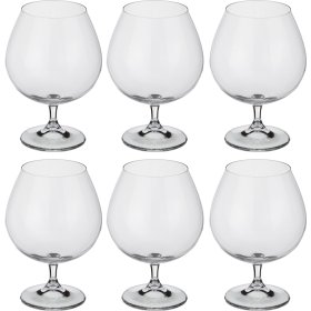 Бокалы для бренди 690 мл 6 шт  Crystalite Bohemia &quot;Гастро /Без декора&quot; / 013011