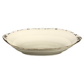 Блюдо 36 см овальное (глубокое) для хлеба  Thun &quot;Офелия /Золотая отводка /СК&quot; / 166602