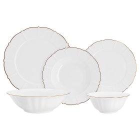 Столовый сервиз на 6 персон 21 предмет  Anna Lafarg Emily &quot;Лотос&quot; / 345496