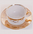 Набор чайных пар 200 мл 6 шт  Bavarian Porcelain &quot;Болеро /Охота бежевая&quot; / 038614