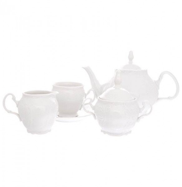 Чайный сервиз на 6 персон 15 предметов  Thun &quot;Бернадотт /Без декора&quot; (чашка бочка) / 245251