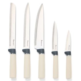 Набор 10 предметов (5 ножей + 4 доски и подставка)  Agness &quot;Family farm&quot; / 385864