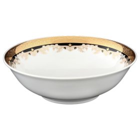 Набор салатников 16 см 6 шт  Thun &quot;Кристина /Лилии на чёрном&quot; / 056239