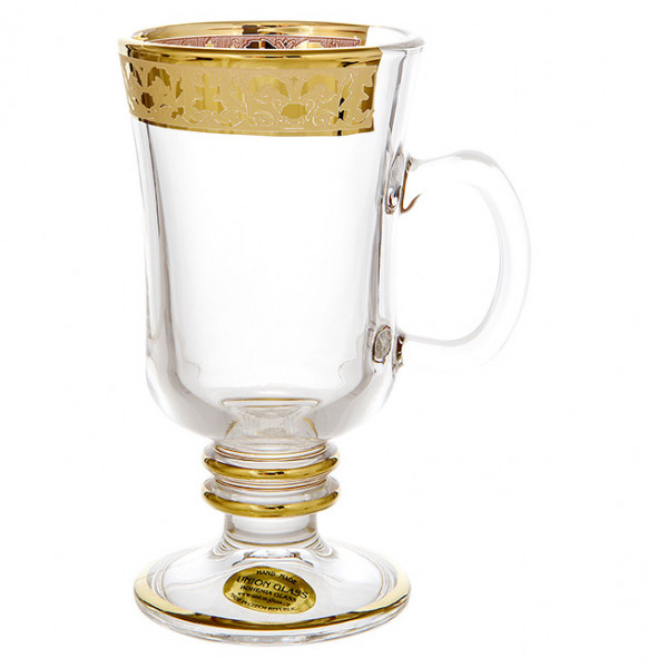 Кружки для горячих напитков 200 мл 6 шт н/н  UNION GLASS &quot;Канада золото&quot; / 096944