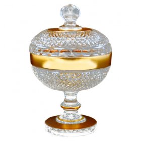 Варенница 11,6 см с крышкой н/н Crystal Heart "CRYSTAL HEART /Матовое золото" / 128127