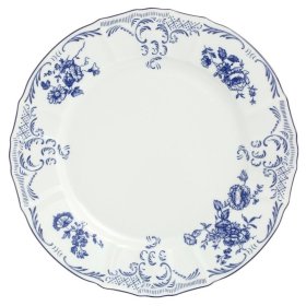 Блюдо 30 см круглое  Thun &quot;Бернадотт /Синие розы&quot; / 043511