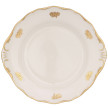 Пирожковая тарелка 27 см  Thun &quot;Аляска /Золотые розочки /СК&quot; / 313571