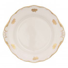 Пирожковая тарелка 27 см  Thun &quot;Аляска /Золотые розочки /СК&quot; / 313571