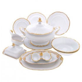 Столовый сервиз на 6 персон 27 предметов  Chodov "Корона /Престиж /золото" / 293375