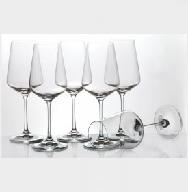 Бокалы для белого вина 350 мл 6 шт  Crystalex CZ s.r.o. &quot;Сандра /Без декора&quot; / 136681